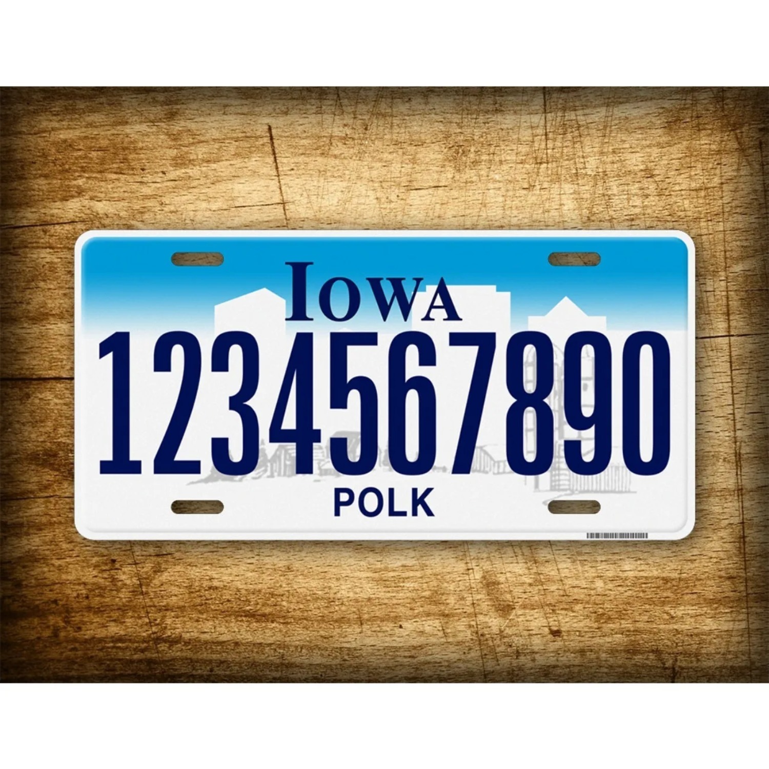 Vintage Collectible Signs - Papan Logam Vintage Iowa yang Dipersonalisasi