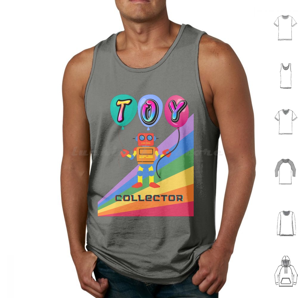 Vintage And Collectible Toys - Tank Top Kolektor Mainan Berbahan Katun