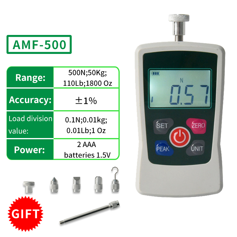 Analog Meter Gauge - AMF-500 50KG 110Lb 1800Oz Pengukur Gaya