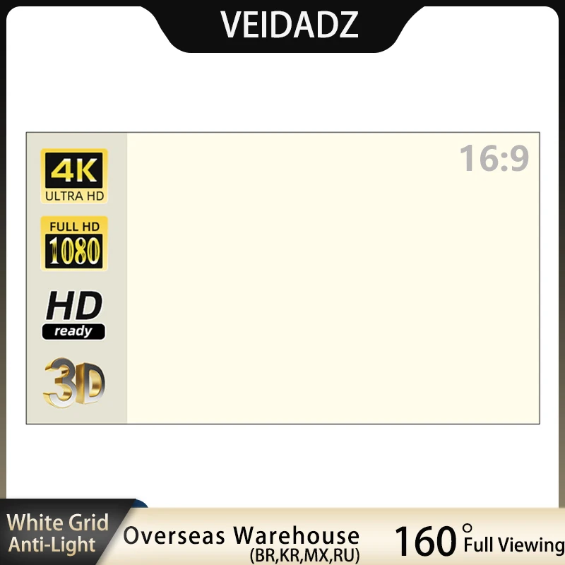 Slide Film 120 - VEIDADZ layar proyektor 100 °, proyektor