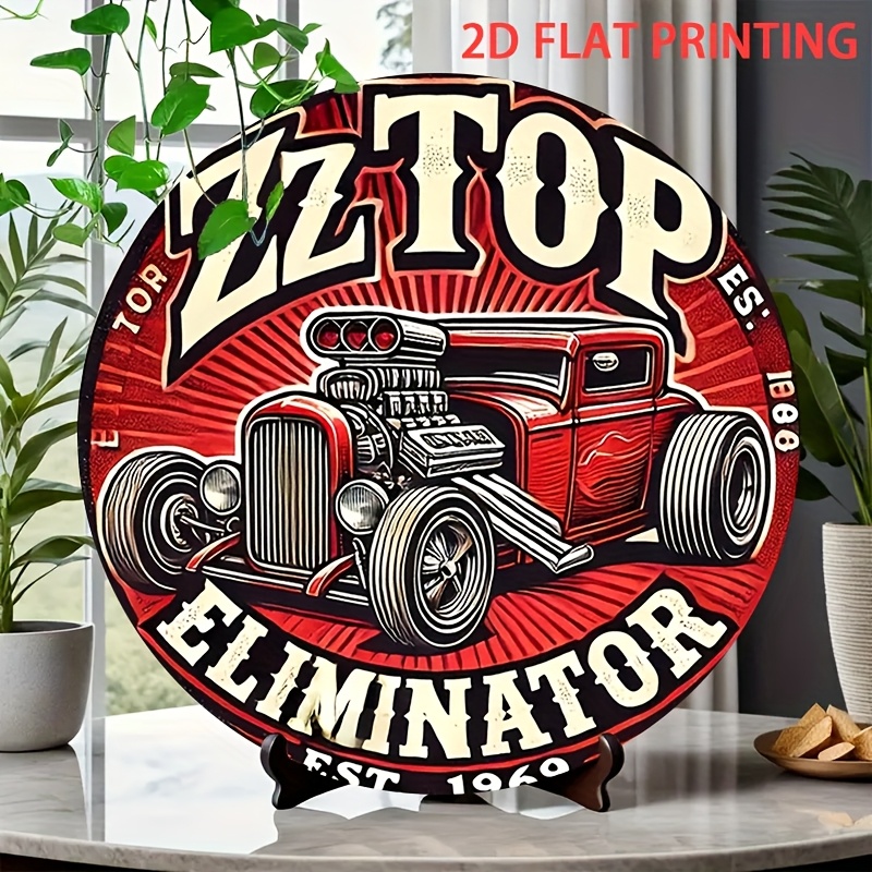 Vintage Collectible Signs - 2D Flat, 1pc ZZ Top Eliminator