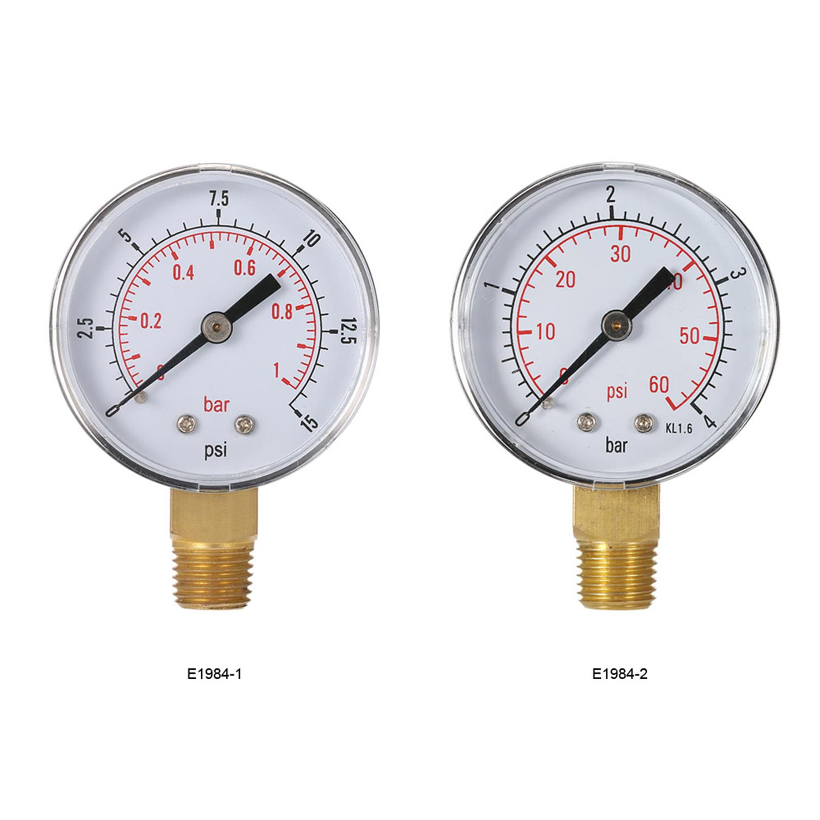 Analog Meter Gauge - 50Mm Filter Kolam Renang Tekanan Air