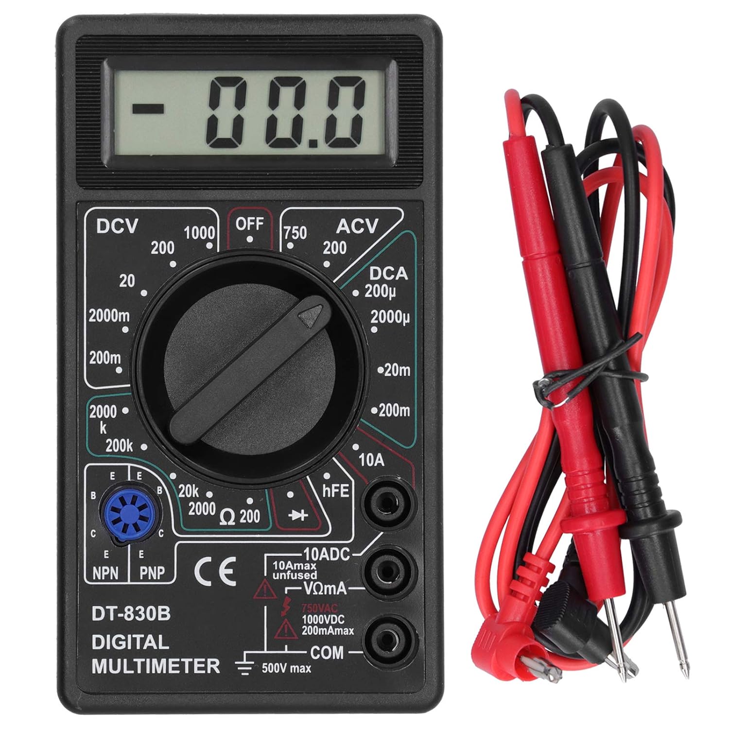 Analog Meter Gauge - Penguji Multimeter Digital, DT830B Voltmeter listrik,