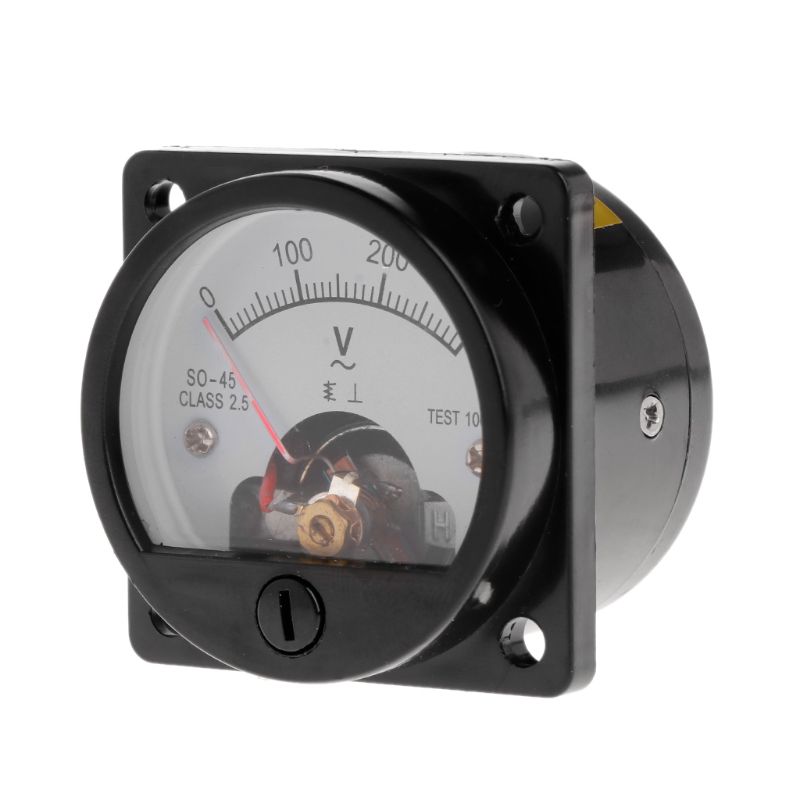 Analog Meter Gauge - Voltmeter Jadi-45 AC 0-300V Round Analog
