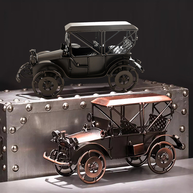 Vintage Collectible Toys - Ornamen Model Mobil Kuno Gaya Eropa