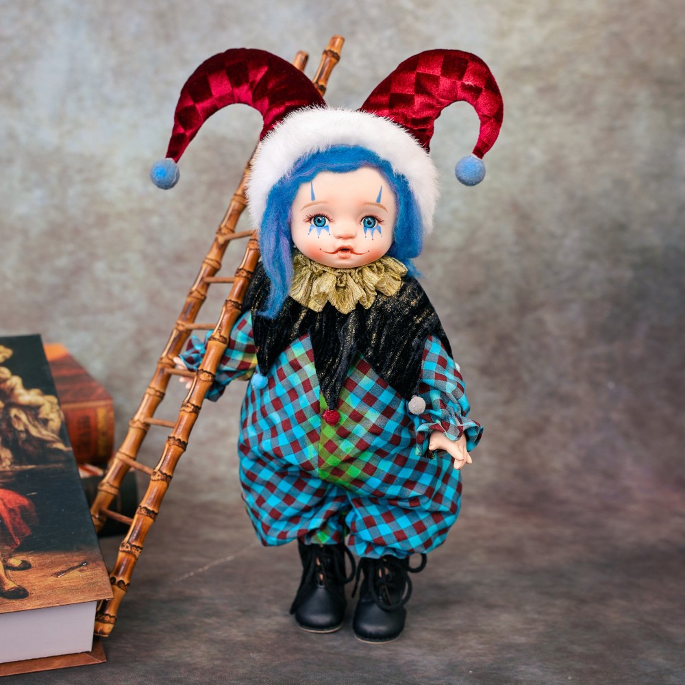 Vintage Collectible And Vintage Dolls - Hadiah Halloween Boneka Badut Keramik 14