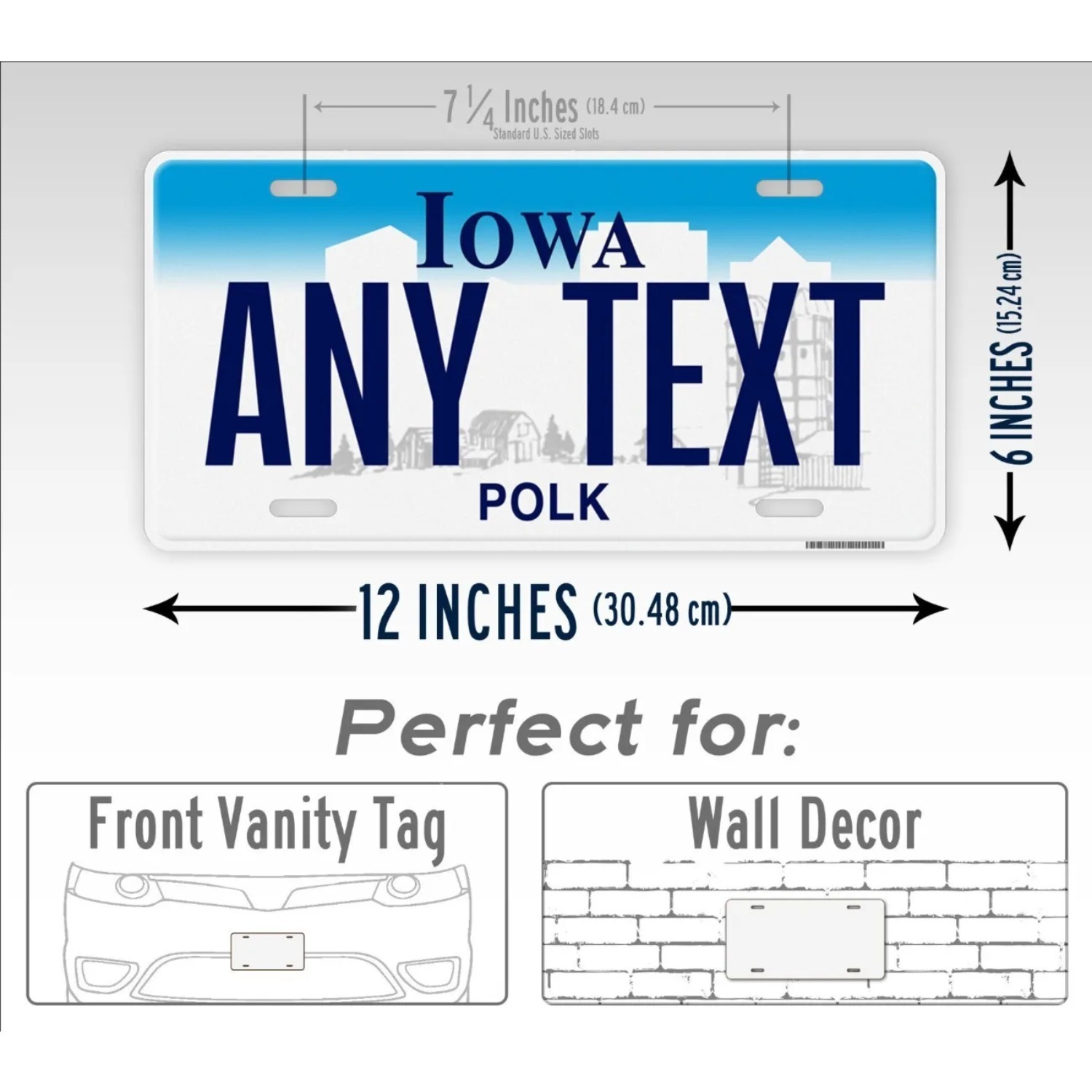 Papan Logam Vintage Iowa yang  - Vintage Collectible Signs ulasan dan harga