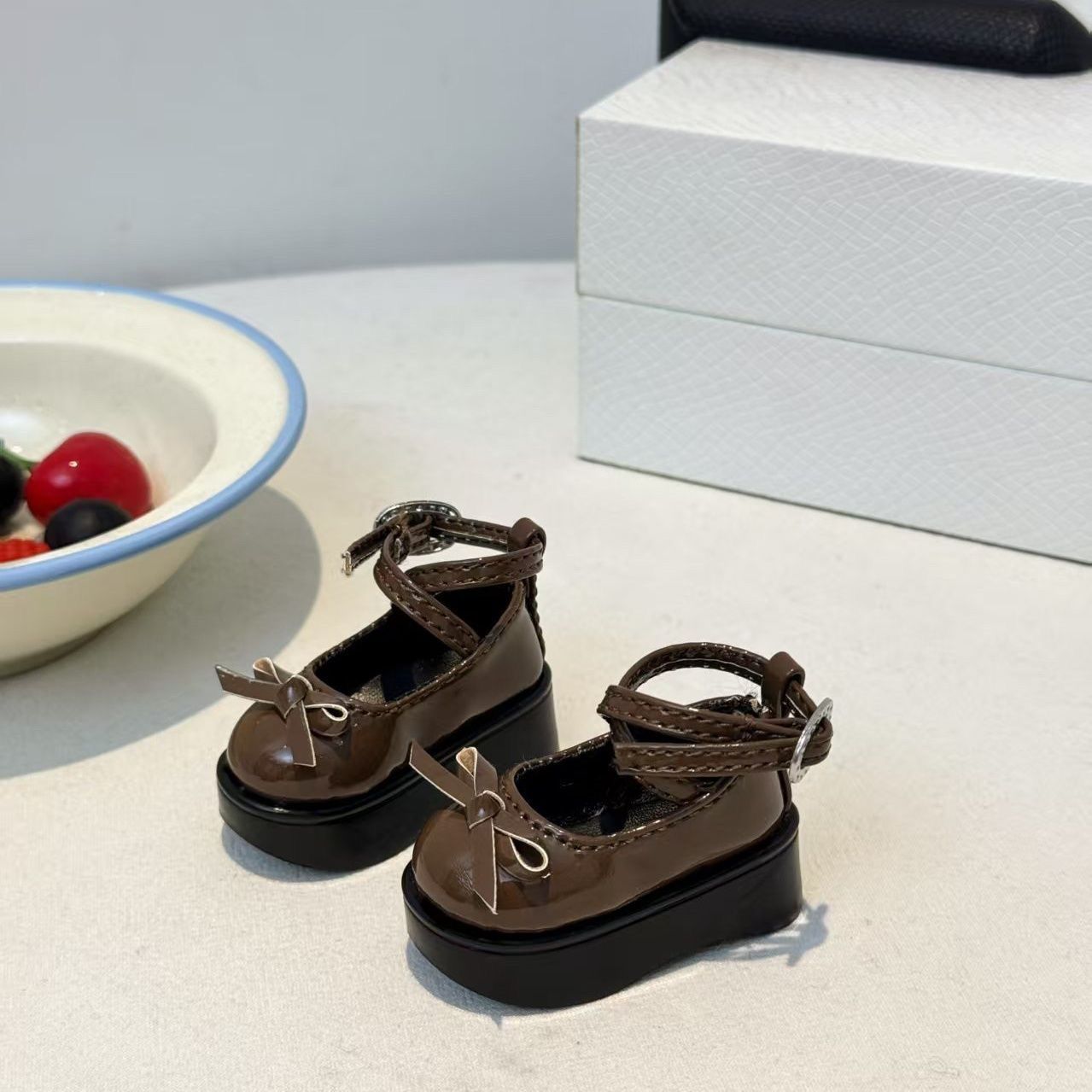 Sepatu Boneka Platform Cokelat - Vintage Collectible And Vintage Dolls ulasan dan harga