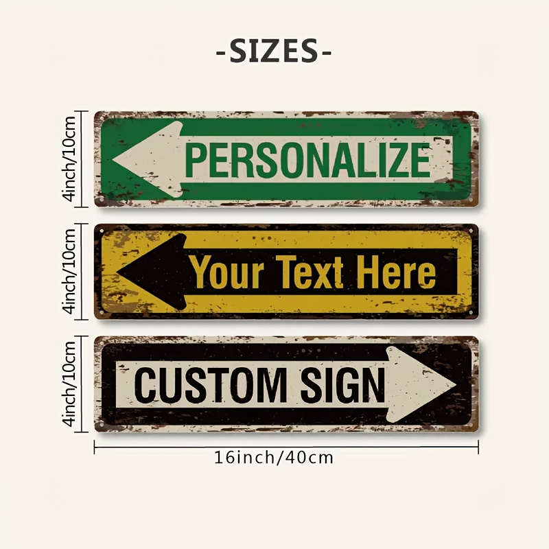 1PC Papan Nama Jalan Berbentuk - Vintage Collectible Signs ulasan dan harga