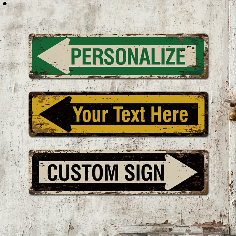 1PC Papan Nama Jalan Berbentuk - Vintage Collectible Signs ulasan dan harga