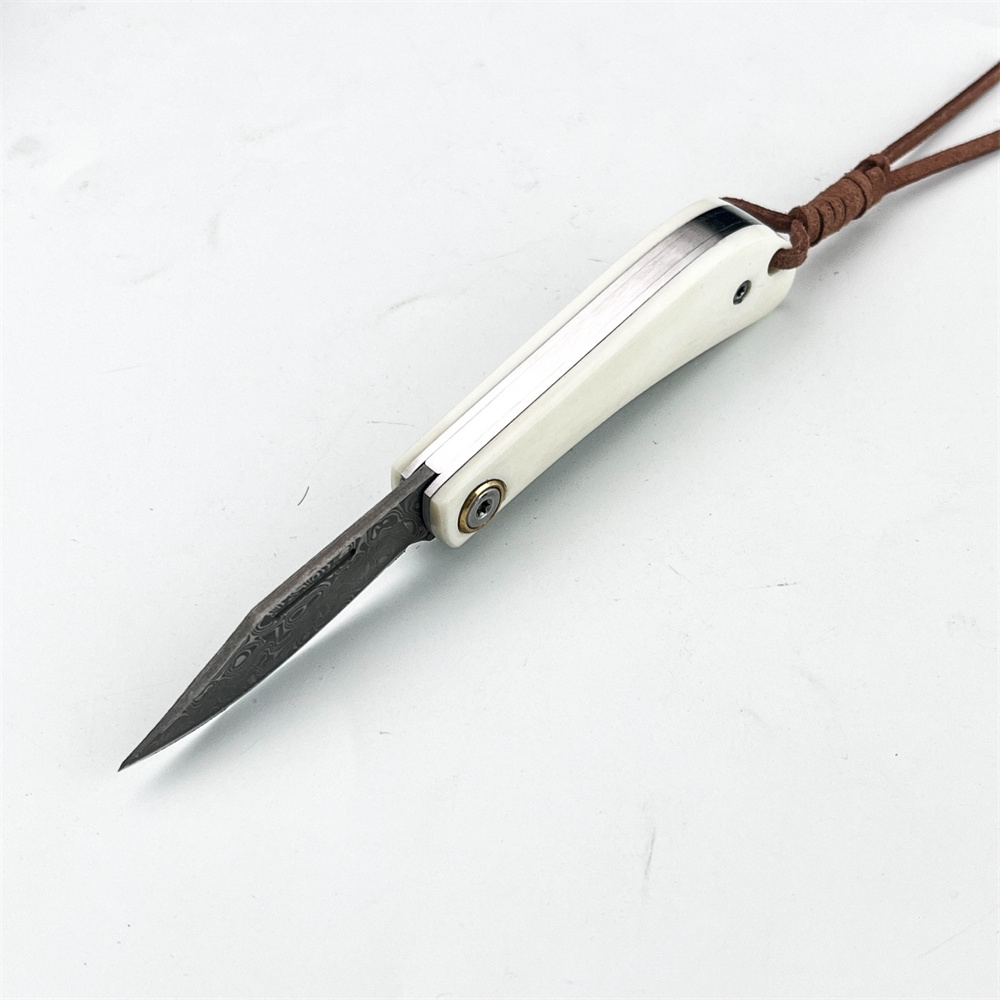 Pisau Lipat Damascus EDC Vinta - Vintage Collectible Knives ulasan dan harga