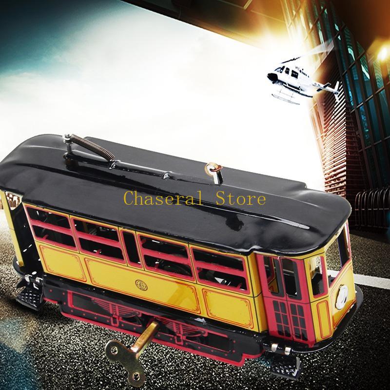 E7CE Retro Wind Up Up Tram Bus - Vintage And Collectible Toys ulasan dan harga