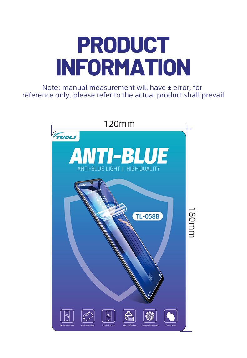 TUOLI TL058 TPU HD hidrogel Fi - Slide Film 120 ulasan dan harga