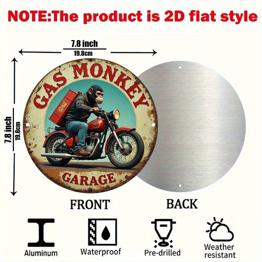 Seni Dinding Garasi Gas Monkey - Vintage Collectible Signs ulasan dan harga