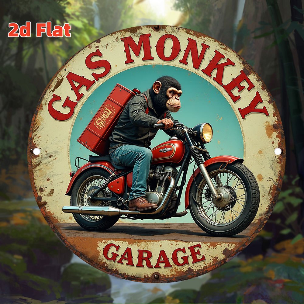 Seni Dinding Garasi Gas Monkey - Vintage Collectible Signs ulasan dan harga