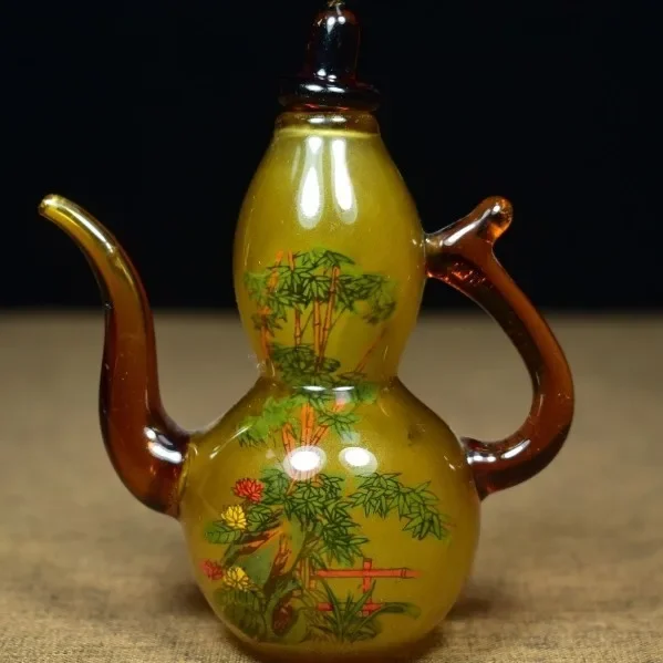 Botol Kaca Bentuk Labu dengan  - Vintage Collectible Glassware ulasan dan harga