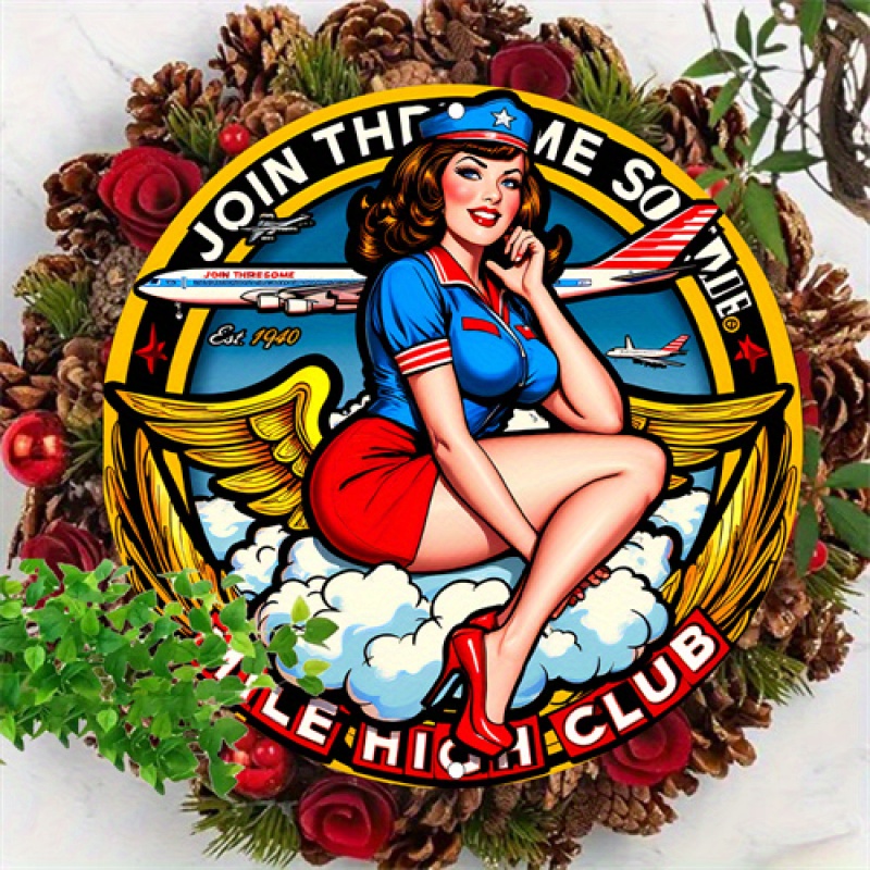 2D Flat, 1pc Vintage 2D Metal  - Vintage Collectible Signs ulasan dan harga